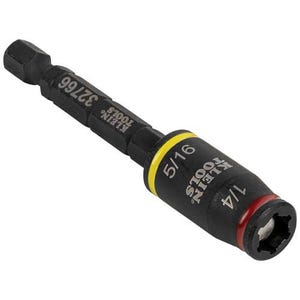 Klein® 32766 3-in-1 Impact Flip Socket, 1/4 in Drive Hex Drive, 1/4, 5/16 in Socket Impact Socket, 6 Points