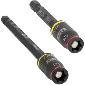 Klein® 32768 Impact Flip Socket, 6 Points, 1/4 in Drive, 2 pc, Hex, Included Socket Size: 1/4, 5/16 in