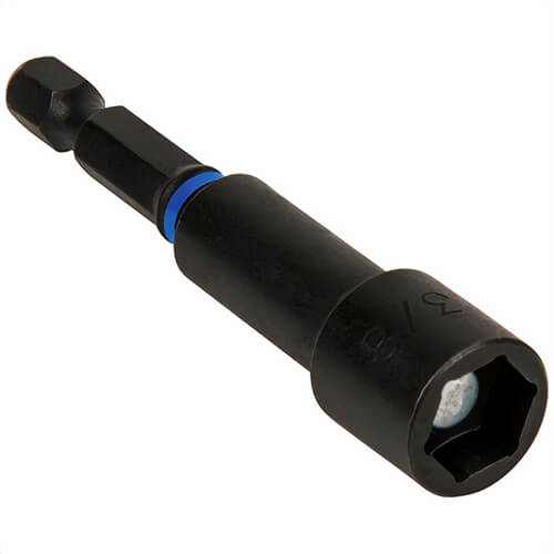 Klein® 32794 Pro Impact Impact Ready Power Bit, 3/8 in Hex Point, 2.65 in OAL, 1/4 in, S2 Steel