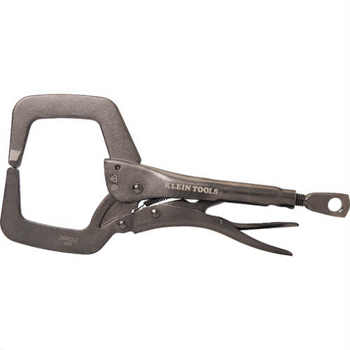 Klein® 38632 C-Clamp Locking Pliers with Standard Jaws, Steel, 11 in