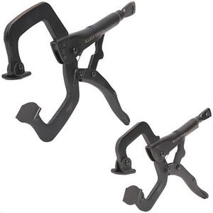 Klein® 38662 C-Clamp Locking Pliers with Swivel Jaws Set, Steel, 6 in and 11 in, 2 pc