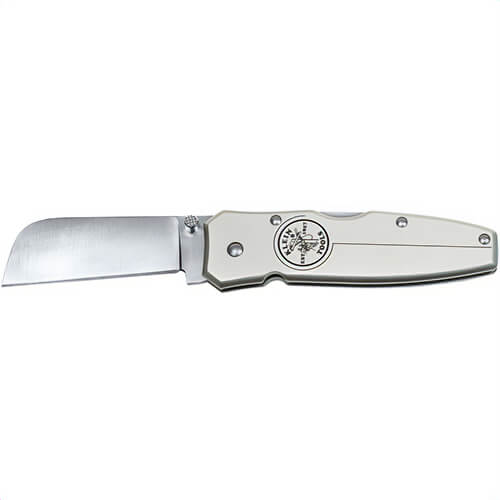 Klein® 44007 1-Blade Lightweight Pocket Knife, AUS8 Stainless Steel Coping Blade, 2-1/2 in L Blade, Lock Back Opening, Yes