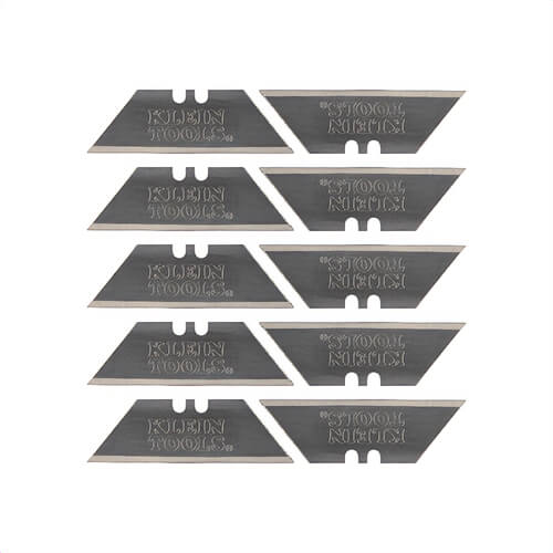 Klein® 44124 Utility Knife Blades, Steel, 10 pk