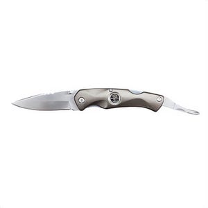 Klein® 44217 Electrician's Pocket Knife with (2) Phillips Driver, 440A Stainless Steel Drop Point Blade, 3-3/8 in L Blade, Fine Edge, Yes