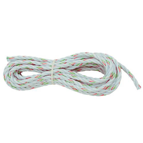 Klein® 48502 Rope, 3/8 in dia x 25 ft L, White, 750 lb Load, 3600 lb Tensile