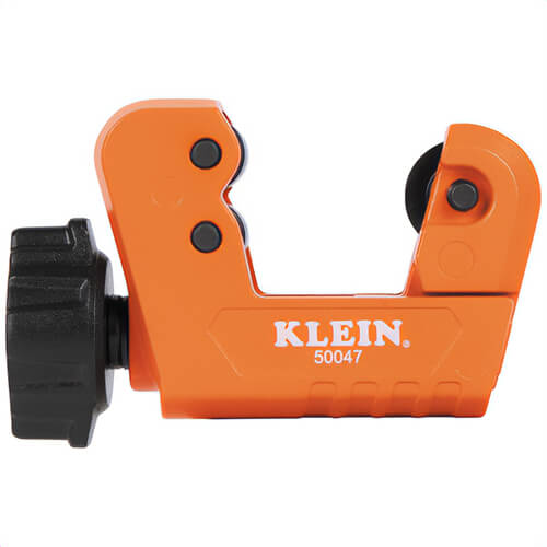 Klein® 50047 Mini Tubing Cutter, Zinc Alloy, 1/8 in - 1-3/8 in O.D, Up to 1-1/4 in I.D Cutting Capacity, 1-1/8 in