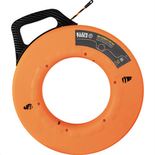 Klein® 50376 High Flex Polyester Fish Tape, Orange/Black, 150 ft