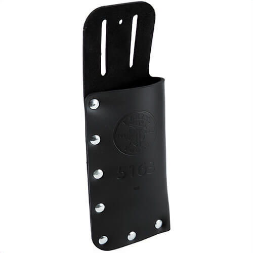 Klein® 5163 Lineman's Knife Holder, Slotted, For: 1570-3, 1570-3LR, 1560-3 Skinning Knife, 1 pocket, Leather, Black