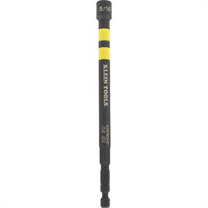 Klein® 516PNDHC Hollow Magnetic Color-Coded Power Nut Driver, 5/16 in, Yellow, Steel Alloy