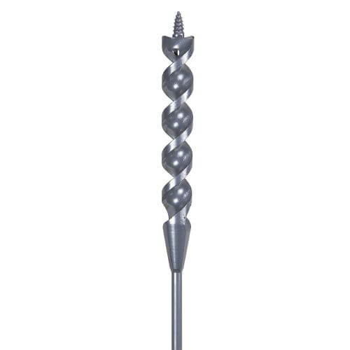 Klein® 53718 Flexible Long Auger Bit with Screw Point, 9/16 in dia, 54 in OAL, Screw Point, Oxide Coated