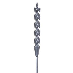 Klein® 53718 Flexible Long Auger Bit with Screw Point, 9/16 in dia, 54 in OAL, Screw Point, Oxide Coated