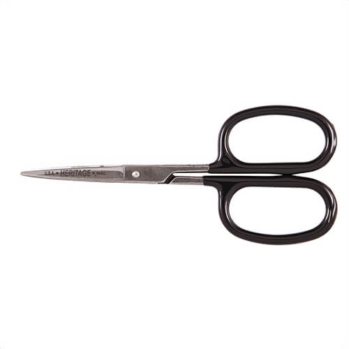 Klein® 546C Heritage Cutlery™ Flashing Scissor with Curved Blade, 1-3/4 in L of Cut, 6-1/8 in OAL, Standard Tip, Right Hand