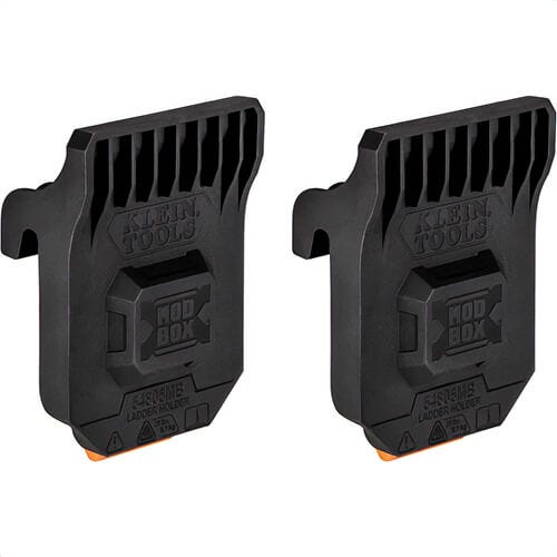 Klein® 54805MB MODbox™ Utility Cart Ladder Holder, for use with MODbox™ Rail System Components, Plastic, Black, 2 pc