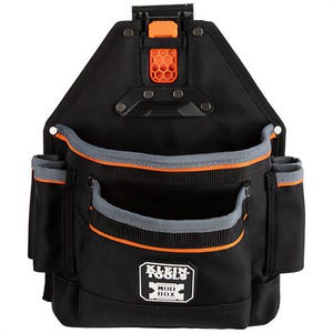 Klein® 55835MB MODbox™ 9 Pocket Tool and Parts Pouch, Black, Up to 2.5 in W