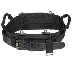 Klein® Tradesman Pro™ 55918 Modular Tool Belt, M, Ballistic Polyester/Leather, Black