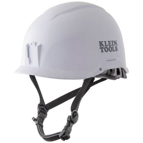 Klein® 60145 Non-Vented Type 1 Safety Helmet, 6.5 Fits Mini Hat, 8 Fits Max Hat, ANSI Electrical Class: E, ANSI Impact Rating: ANSI Z89.1-2014