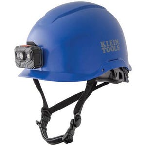 Klein® 60148 Non-Vented Type 1 Safety Helmet, 6.5 Fits Mini Hat, 8 Fits Max Hat, ANSI Electrical Class: E, ANSI Impact Rating: ANSI Z89.1-2014