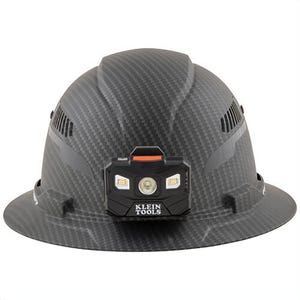 Klein® 60347 Karbn™ Full Brim Premium Vented Hard Hat, Size 6-1/2 in Fits Mini Hat, Size 8 in Fits Max Hat, ABS/Polycarbonate