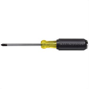 Klein® 6034DD Miniature Demolition Screwdriver, #2 Phillips® Point, 9 in OAL, Acetate Handle, Polished Chrome
