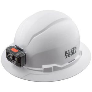 Klein® 60406RL Non-Vented Type 1 Hard Hat, 6.5 Fits Mini Hat, 8 Fits Max Hat, ANSI Electrical Class: E, ANSI Impact Rating: ANSI Z89.1-2014