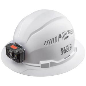 Klein® 60407RL Adjustable Vented Type 1 Hard Hat, 6.5 Fits Mini Hat, 8 Fits Max Hat, ANSI Electrical Class: C, ANSI Impact Rating: ANSI Z89.1-2014