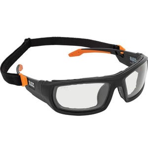 Klein® 60538 Professional Full-Frame Gasket Safety Glasses, Indoor/Outdoor Lens