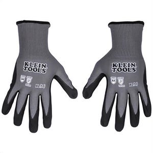 Klein® 60590 Knit Dipped Gloves, Cut Level A4, Touchscreen, 2 Pair, X-Large