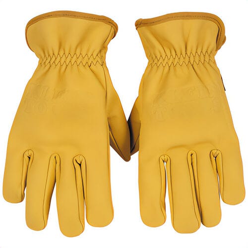 Klein® 60605 Cowhide Leather Gloves, Spandex, 0.63 in thick, X-Large