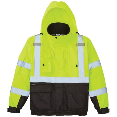 Klein® 60612 High-Visibility Winter Bomber Jacket, 3XL