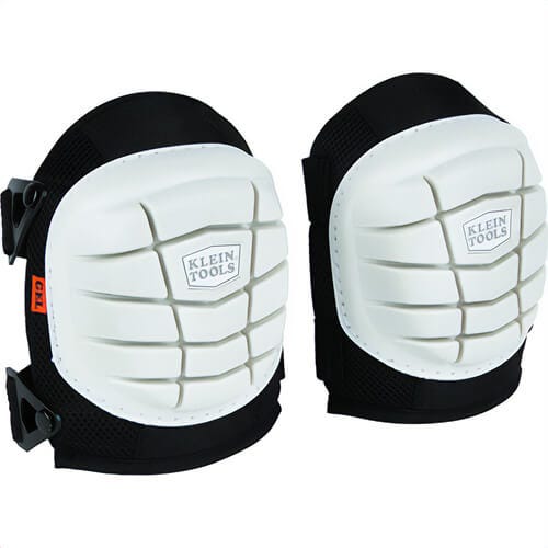 Klein® 60849 Non-Marring Lightweight Gel Knee Pad, Black/White