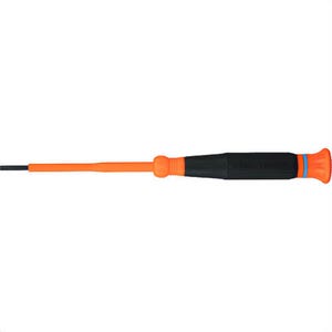 Klein® 6243INS Insulated Precision Screwdriver, 3/32 in Slotted, Steel, Blue