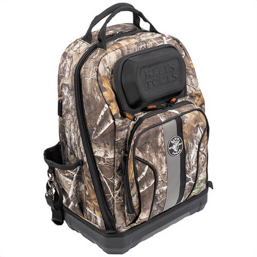 Klein® 62800BPCAMO Tradesman Pro™ XL Tool Bag Backpack, Double Handle, 40 Pockets, Camo
