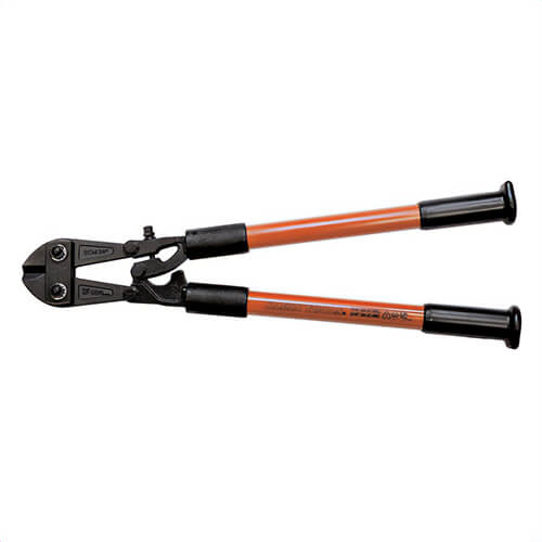 Klein® 63136 Bolt Cutter, Standard, Cutting Capacity: 3/8 to 1/2 in, Center Cut Style, Steel Jaw, Applicable Materials: Metal, 36-1/2 in OAL