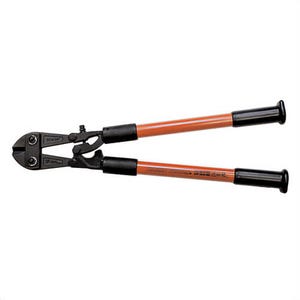 Klein® 63136 Bolt Cutter, Standard, Cutting Capacity: 3/8 to 1/2 in, Center Cut Style, Steel Jaw, Applicable Materials: Metal, 36-1/2 in OAL