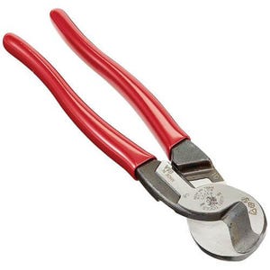 Klein® 63225 High Leverage Cable Cutter, 9.07 in OAL, For Wire Thick 4/0 AWG, 2/0 AWG, 24 AWG, Steel Jaw