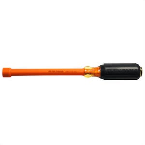 Klein® 646716INS Insulated Nut Driver, Non-Magnetic, Steel, SAE, 7/16 in, 6 in Shaft