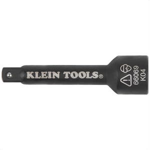 Klein® 66069 Flip Quad Socket Adapter, Carbon Steel, 1/2 in to 3/8 in