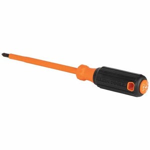 Klein® 6836INS Insulated Screwdriver, #2 Phillips Tip, 6 in Round Shank