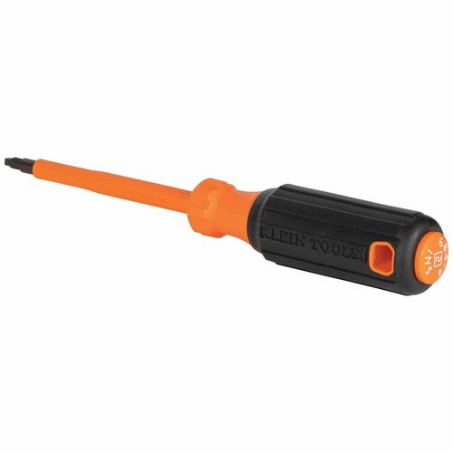 Klein® 6844INS Insulated Screwdriver, #2 Square Tip, 4 in Round Shank