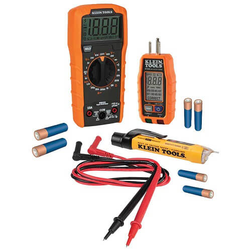 Klein® 69355 Electrical Testers, ABS, 600V AC/DC, 3.3 ft Drop Protection, 10A