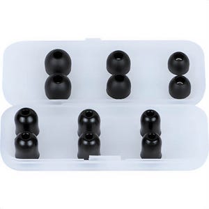 Klein® 69475 Replacement Earbud Tips for AESEB1S, Memory-Foam, Silicone, Black, Orange