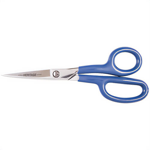 Klein® 717C Heritage Cutlery™ Carpet Napping Shear, 2-7/8 in L of Cut, 7-7/8 in OAL, Standard Tip, Standard Edge, Ambidextrous
