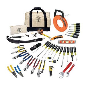 Klein® 80141 Journeyman™ Rapi-Driv® Klein-Kurve® Electrician's Tool Set, 41 pc