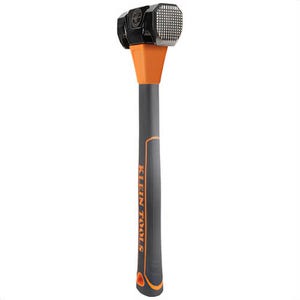 Klein® 80936MF Lineman's Milled-Face Hammer, Steel, Polypropylene and TPR, 12.46 in Handle, 3.854 in Head, 1.375 in x 1.5 in Face