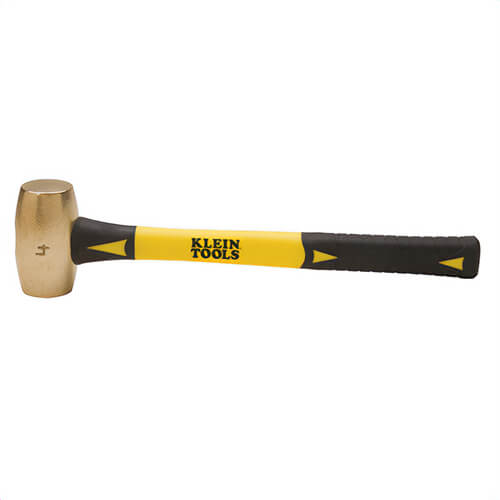 Klein® 819-04 Non-Sparking Hammer for use with Non-Sparking Environments, 4 lb