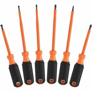 Klein® 85076INS Screwdriver Set, 1000V Insulated, 6 pc