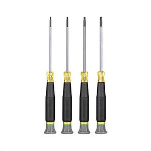 Klein® 85616 Precision Screwdriver Set, Tamperproof, Torx®, 4 pc