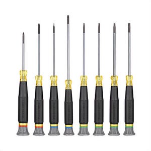 Klein® 85617 Precision Screwdriver Set, Slotted, Phillips, and Torx®, 8 pc