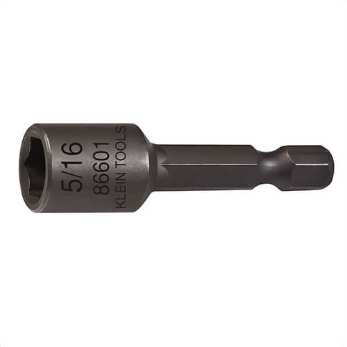 Klein® 86601 Magnetic Driver Bit, Hex, Imperial System of Measurement, 5/16 in Tip, 1-3/4 in OAL