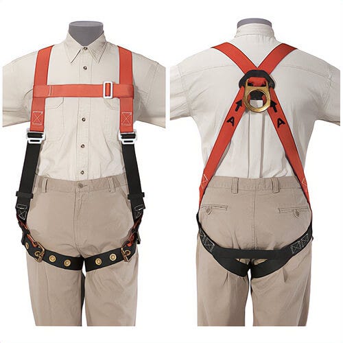 Klein® Klein-Lite® 87141 Lightweight Unisex Fall Arrest Harness, Universal, Polyester Strap